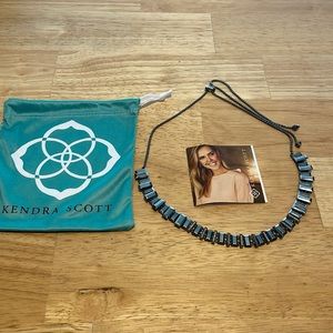 Kendra Scott Hematite Harper Choker EUC